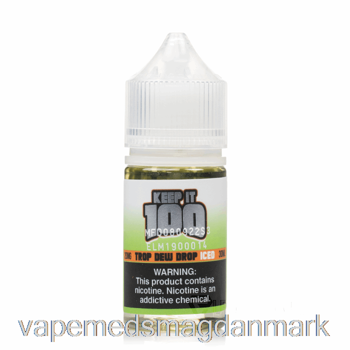 Vape Juice Iced Trop Dew Drop - Se Det 100 Salt - 30ml 20mg